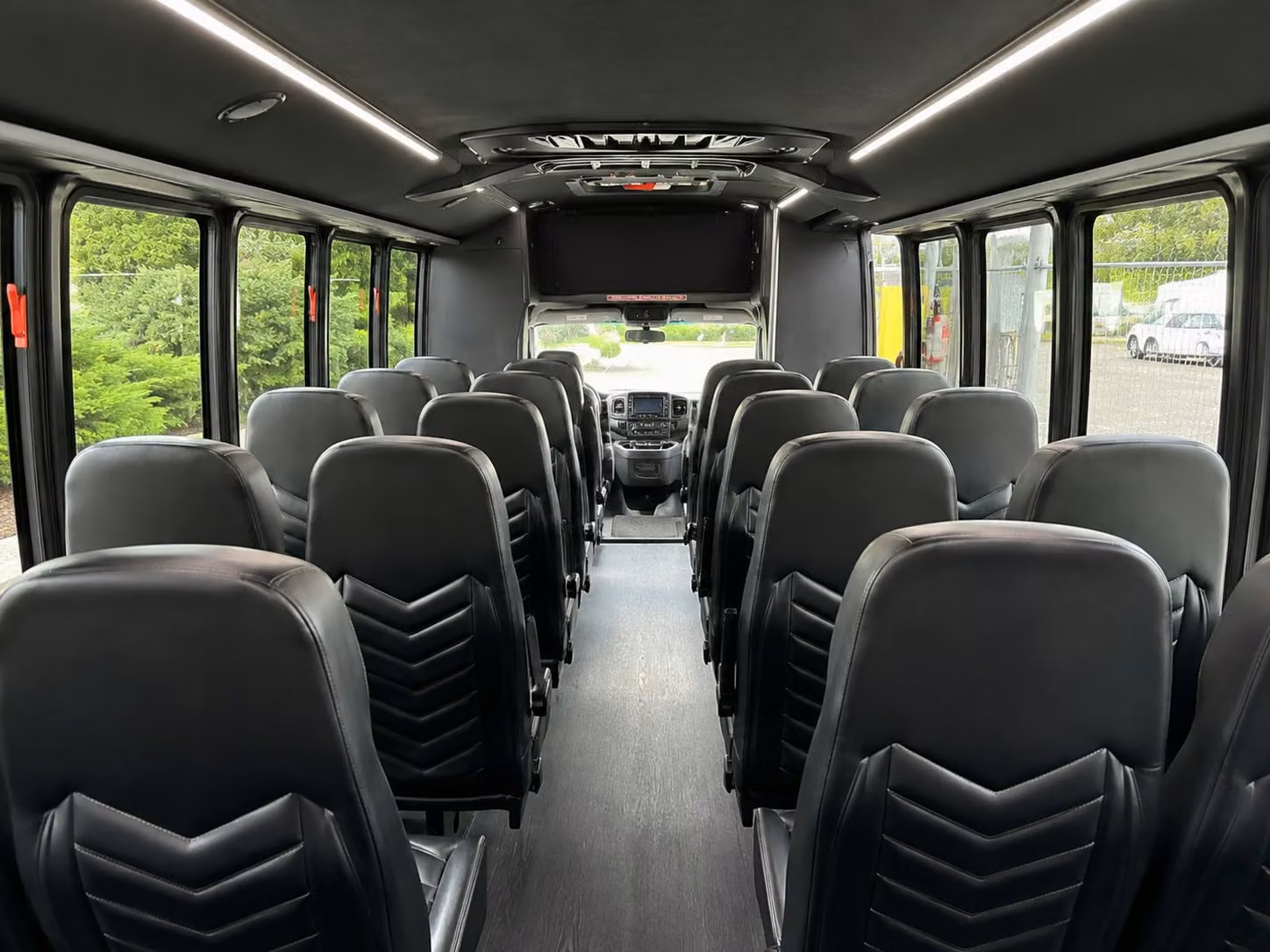 15 passenger minibus interior