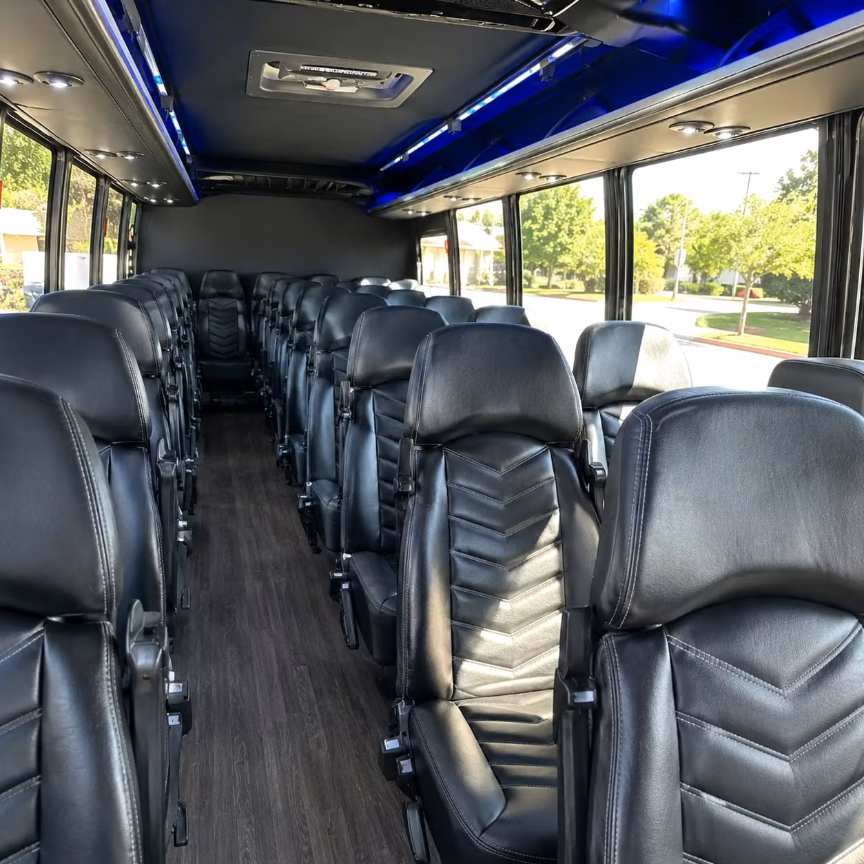 28 passenger minibus inside