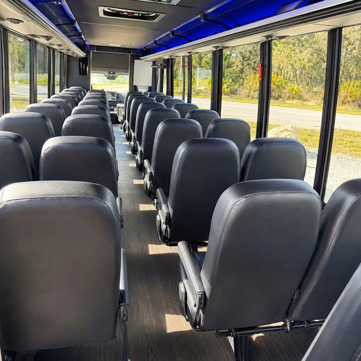 30 passenger minibus inside
