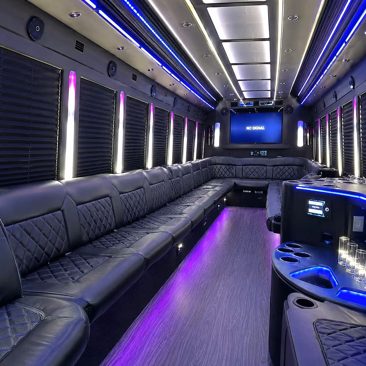 party bus interior